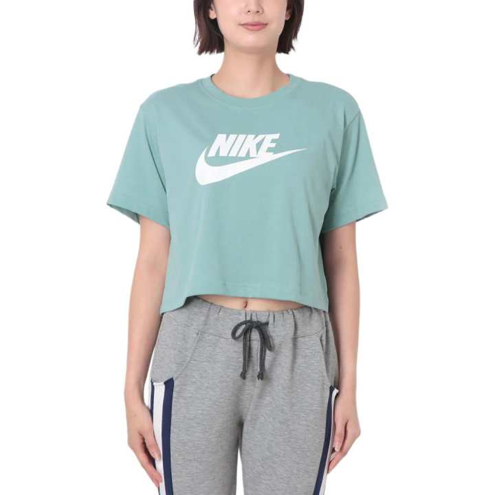 Nike Nike T Shirts Women's Green Crew Neck