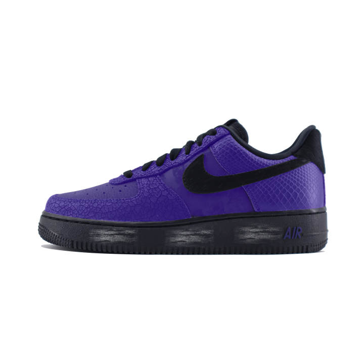 Nike Nike Air Force 1 LOW'Black Animai' Abrasion Resistant Low top Skateboard Shoes Unisex Black Purple