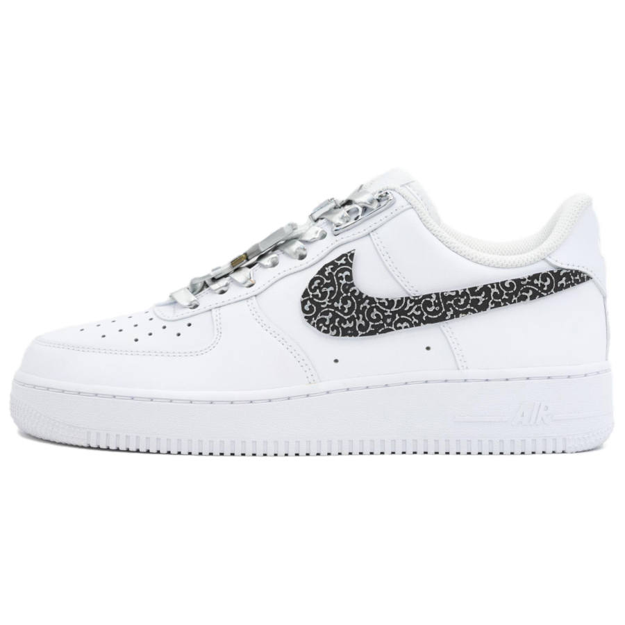 Nike Nike Air Force 1 Metal Knight Coverage Slip Resistant Cushioning Abrasion Resistant Balance Low top Skateboard Shoes