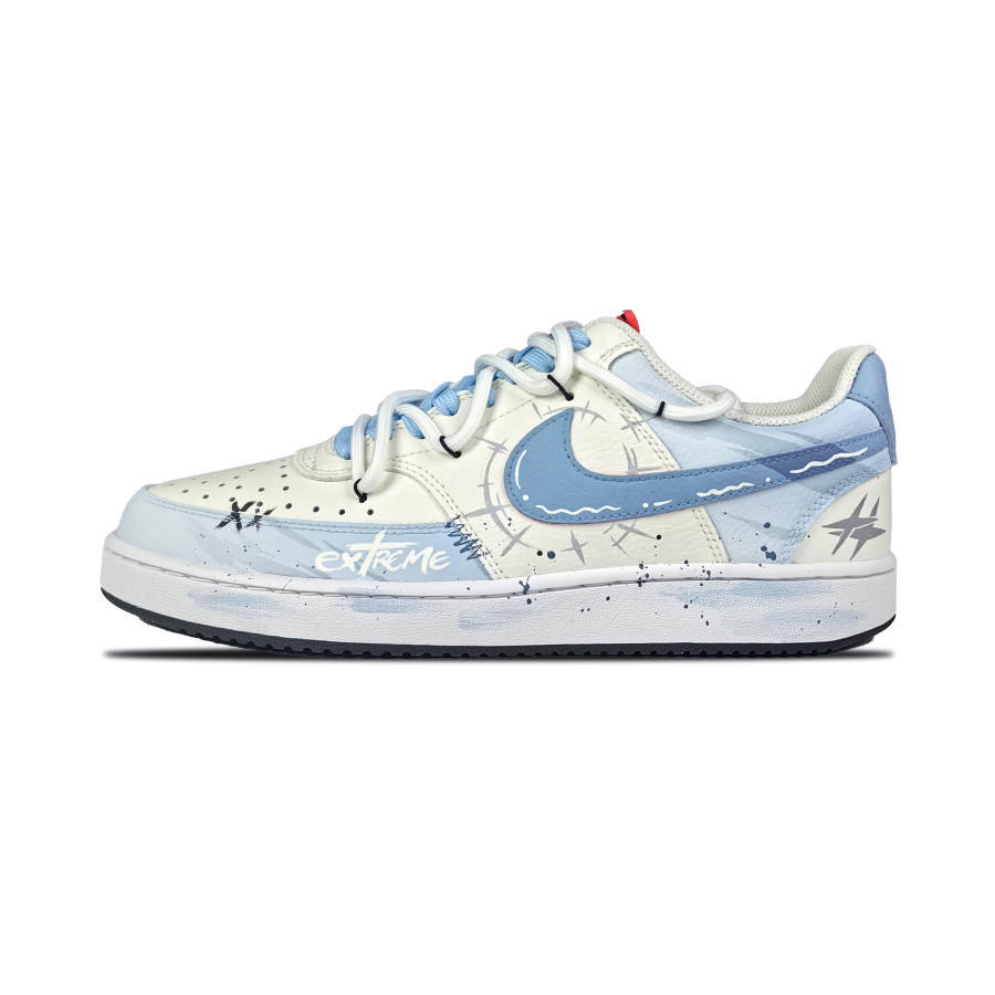 Nike Nike Court Vision 1 Swirl Leather Slip Resistant, Abrasion Resistant, Lightweight Low top Skateboard Shoes Unisex