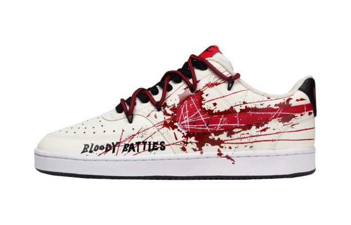 Nike Nike Court Vision 1 Low top Skateboard Shoes Men's White Red