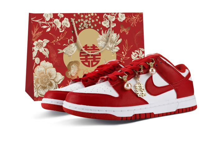 Nike Nike Dunk Abrasion Resistant Low top Skateboard Shoes Unisex Red