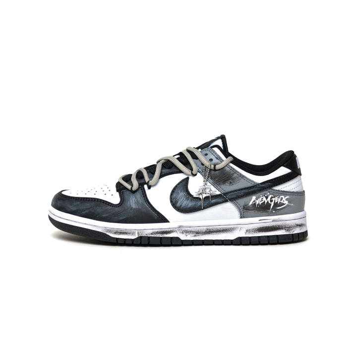 Nike Nike Dunk Qinghe Creative, Ink Shadow Low top Skateboard Shoes Men's Gray