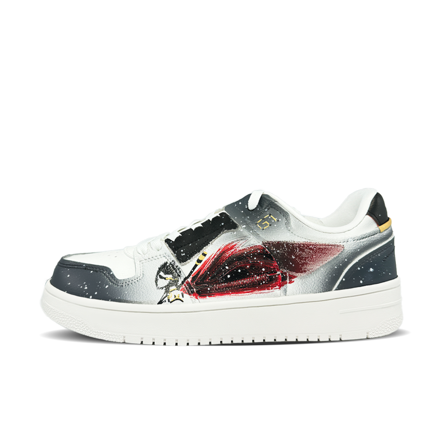 Li-Ning Li Ning Tianji Black God Wukong Slip Resistant Abrasion Resistant Low top Skateboard Shoes Men's Black White