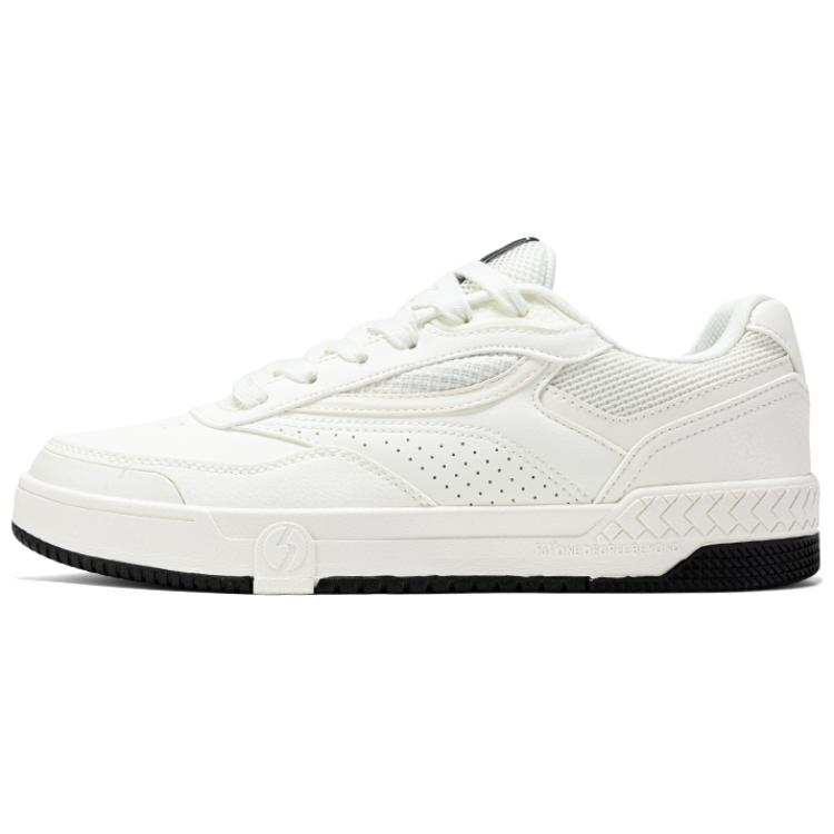 361° Slip Resistant Abrasion Resistant Slip Resistant Abrasion Resistant Low top Skateboard Shoes Men's White Black