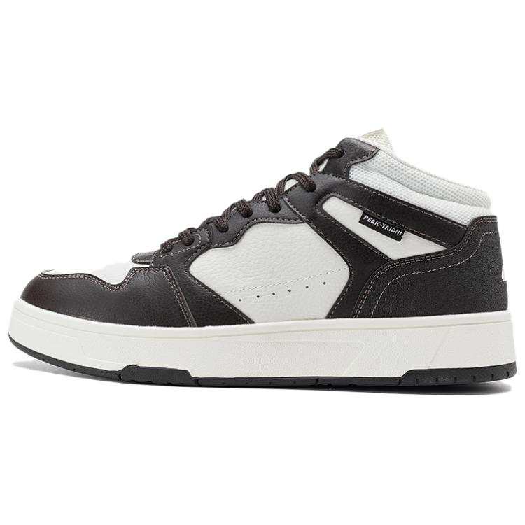 PEAK Classic Heritage Slip Resistant Abrasion Resistant Low top Skateboard Shoes Men's White Black