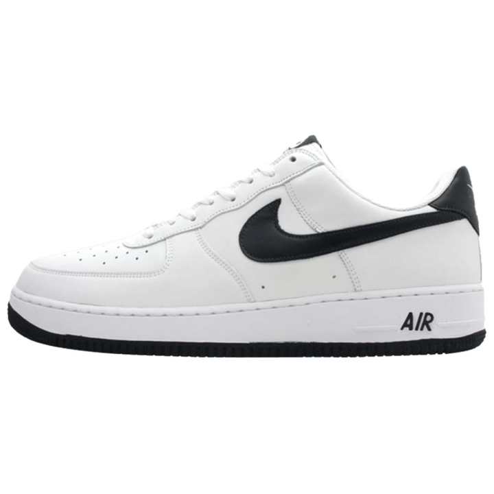 Nike Nike Air Force 1 Slip Resistant Abrasion Resistant Low top Skateboard Shoes Men's White Black