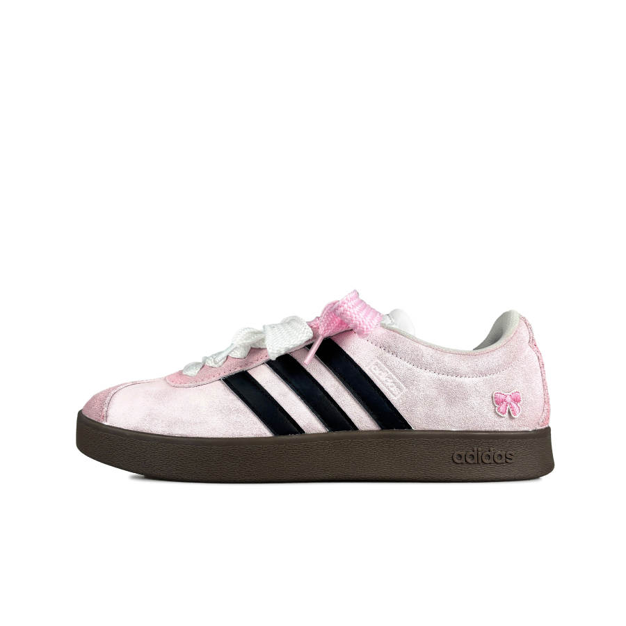 Adidas Neo VL Court 2.0 Low top Skateboard Shoes Unisex Black Pink