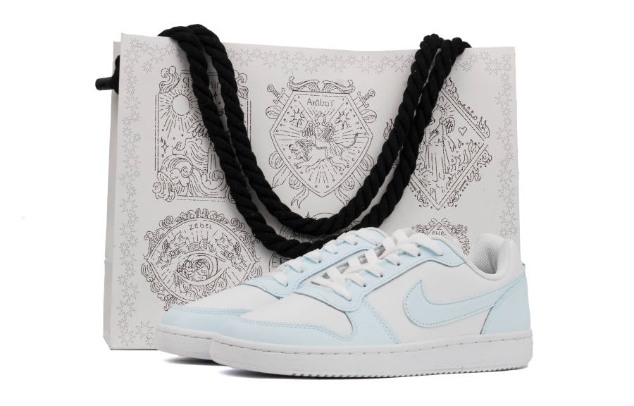 Nike Nike EBERNON Cushioning, Impact Resistant, Abrasion Resistant Low top Skateboard Shoes Unisex White Blue