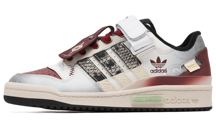 Adidas Originals FORUM Abrasion Resistant Lightweight Low top Skateboard Shoes Unisex Red