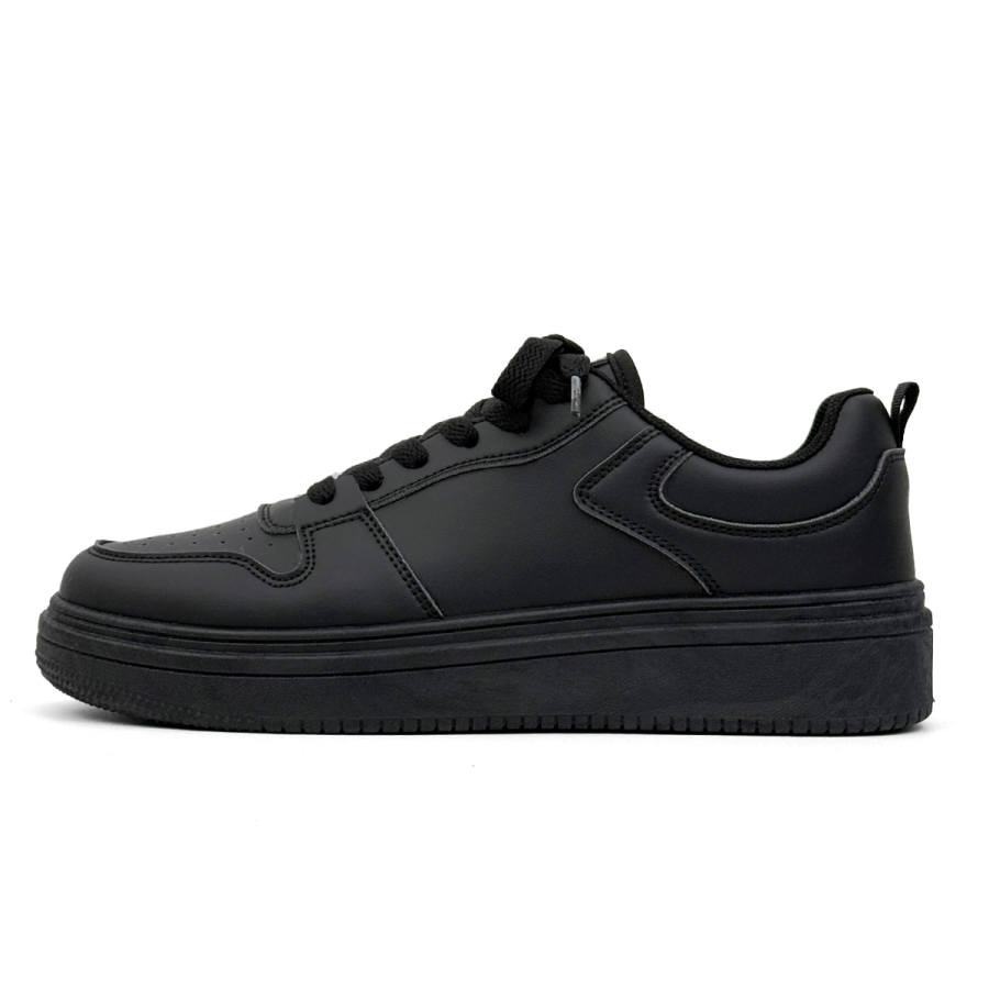 HUANQIU Abrasion Resistant Lightweight Breathable Low top Skateboard Shoes Men's Black Warrior