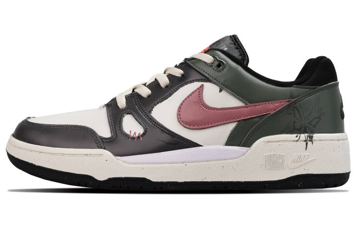 Nike Nike Full Force Slip Resistant Slip Resistant Low top Skateboard Shoes Men's Black Green