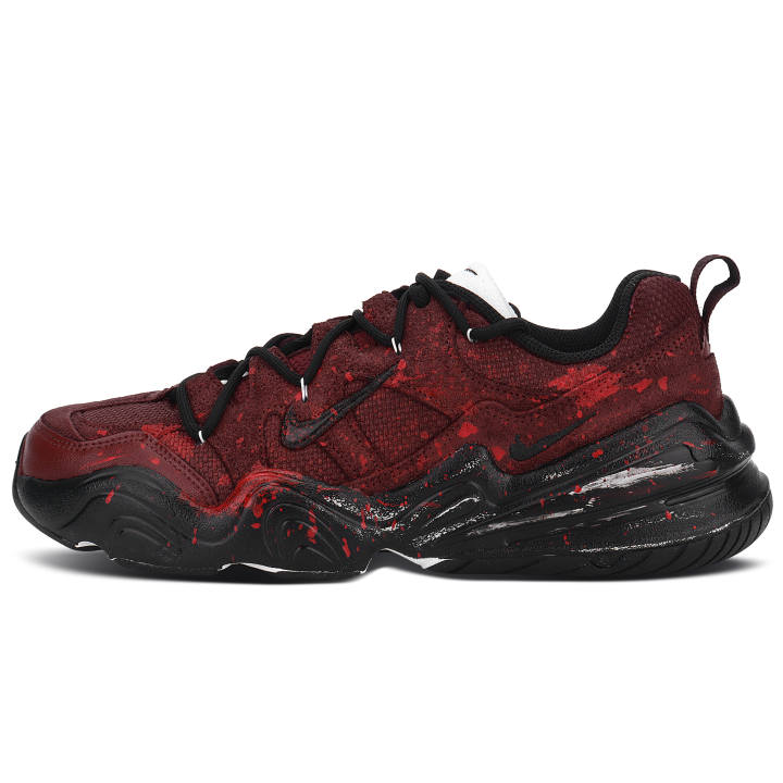 Nike Nike Tech Hera Akasagarbha Bodhisattva Suede Height Increasing Thermal Low top Casual Shoes Men's Dark Red