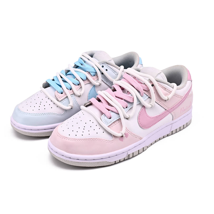 Nike Nike Dunk Slip Resistant Abrasion Resistant Low top Skateboard Shoes Unisex Pink Blue