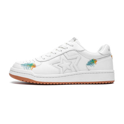 PENTAGONAL Abrasion Resistant Lightweight Breathable Low top Skateboard Shoes Unisex White