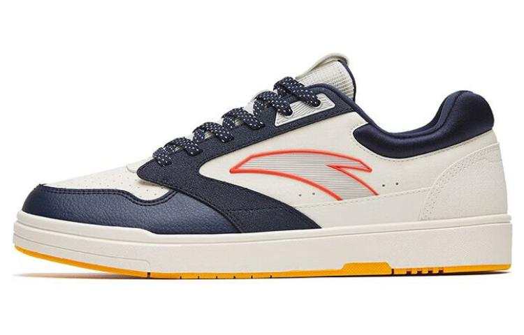 Anta Abrasion Resistant Breathable Low top Skateboard Shoes Men's Ink Blue