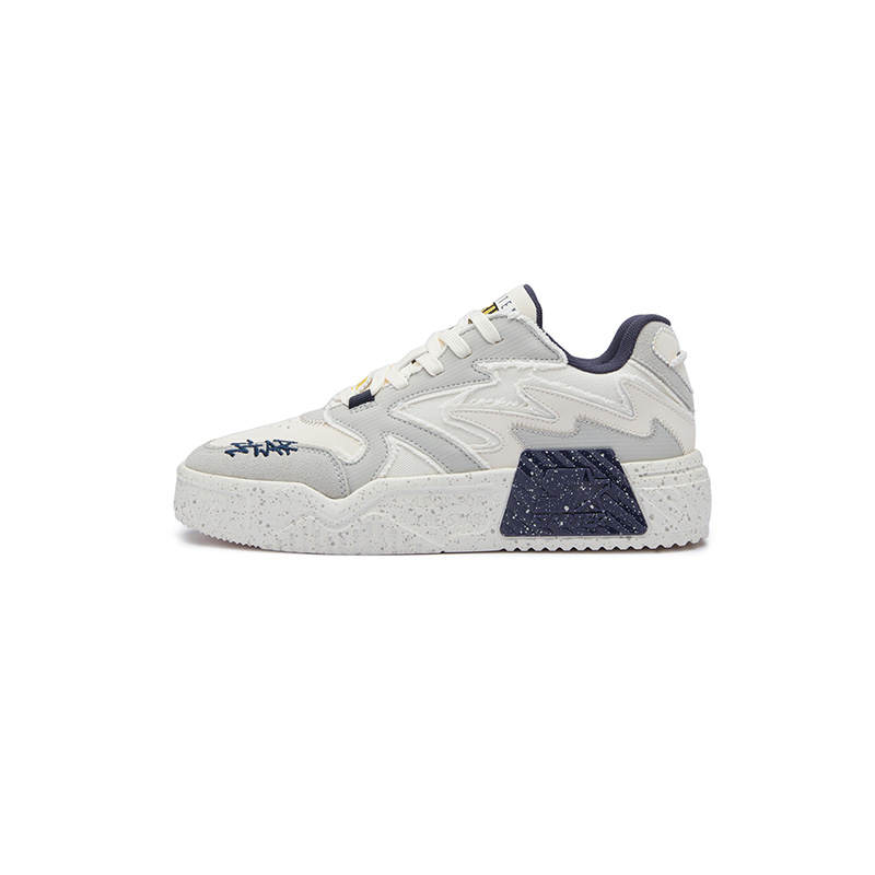 STARTER Slip Resistant Abrasion Resistant Slip Resistant Abrasion Resistant Low top Skateboard Shoes Unisex White