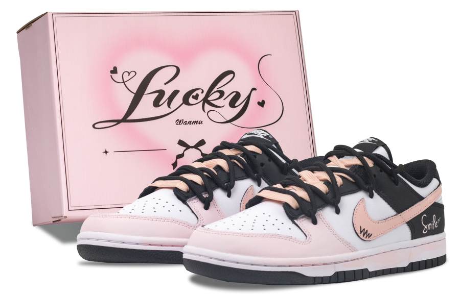 Nike Nike Dunk Sweet Peach Summer Abrasion Resistant Abrasion Resistant Low top Skateboard Shoes Women's Black Pink
