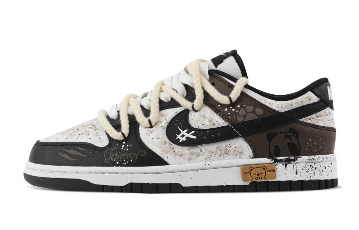Nike Nike Dunk Bear Shadow Dust Slip Resistant Abrasion Resistant Low top Skateboard Shoes Unisex