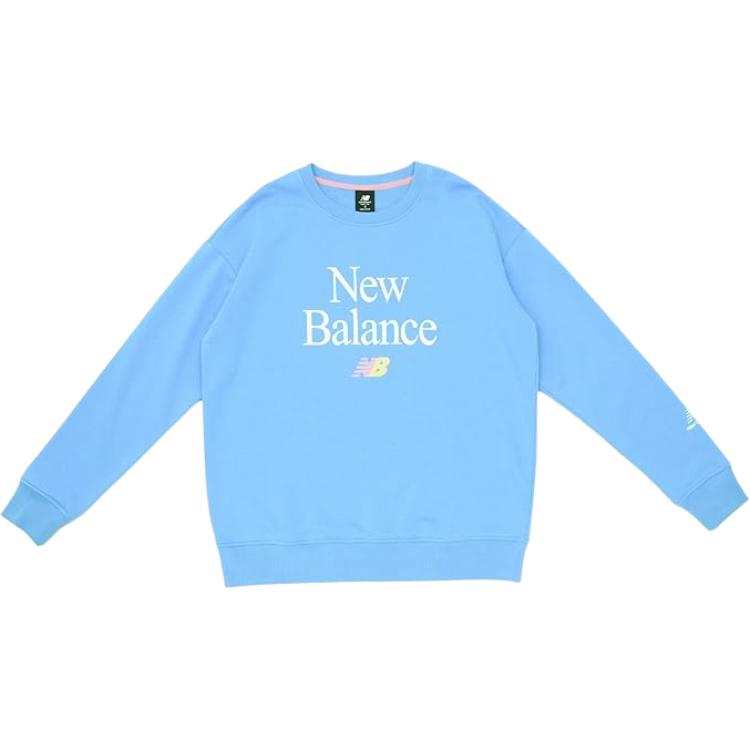 New Balance New Balance Sweatshirts Women's Sky Blue Crew Neck Moderate