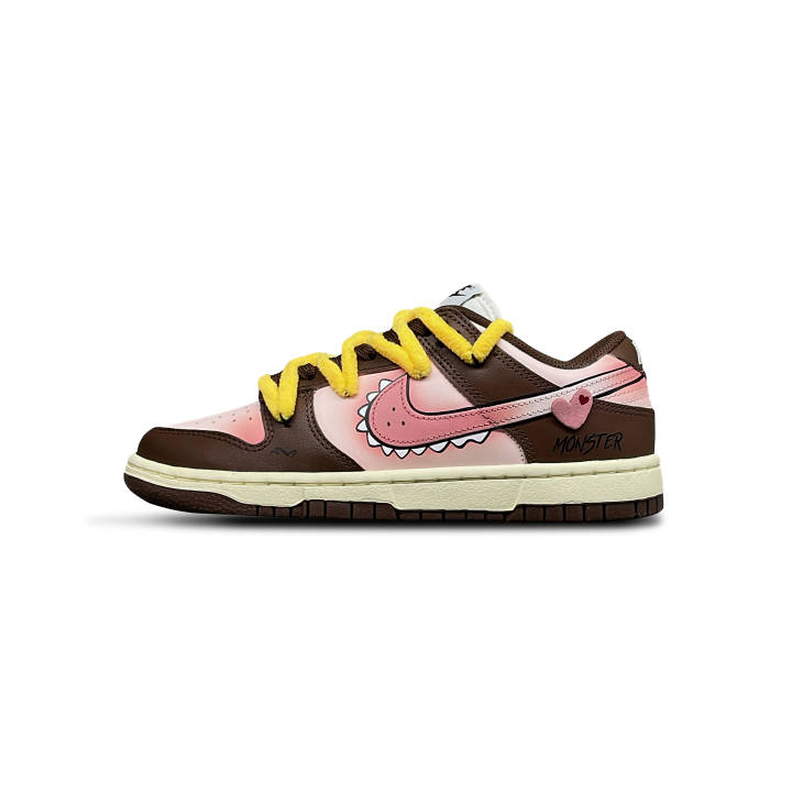 Nike Nike Dunk Tower Rabbit Abrasion Resistant Low top Skateboard Shoes Unisex Dark Brown