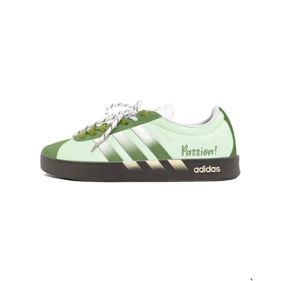 Adidas Adidas VL COURT 2.0 Suede Cushioning, Wear Resistant Low top Skateboard Shoes Unisex Pistachio Green