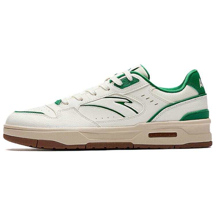 Anta Lieyan1.0 Coverage Slip Resistant And Abrasion Resistant Low top Skateboard Shoes Men's White Green