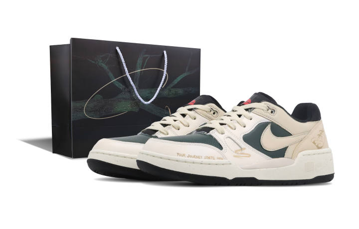 Nike Nike Full Force Low Tree Island, Coconut Tree Abrasion Resistant Low top Skateboard Shoes Men's Brown