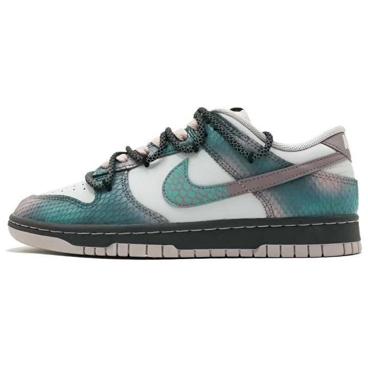 Nike Nike Dunk Leather Low top Skateboard Shoes Unisex Cyan