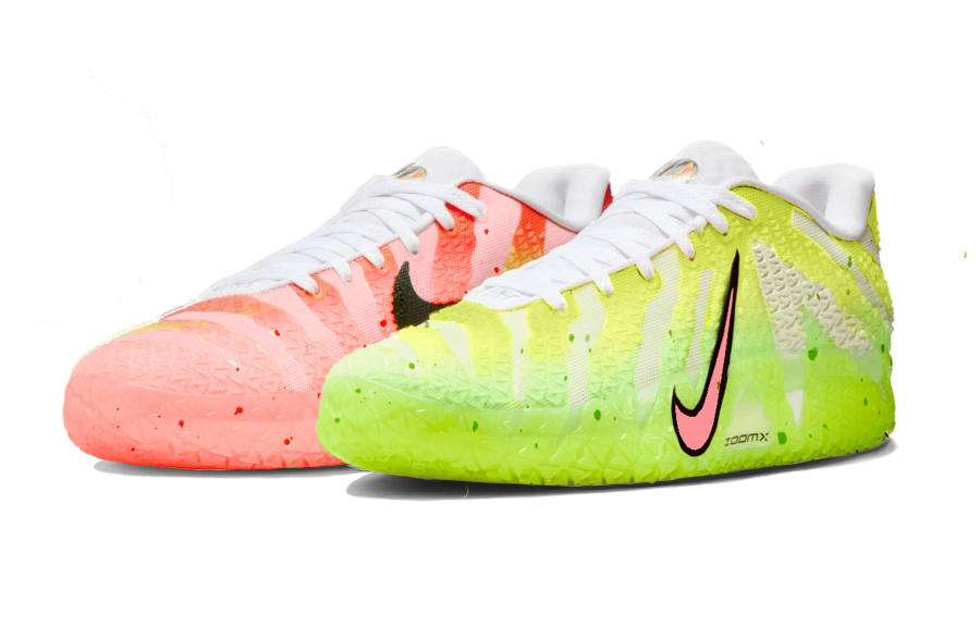 Nike Nike Ja Morant 3 Lime Honey Peach Low top Basketball Shoes Men's Pink Green