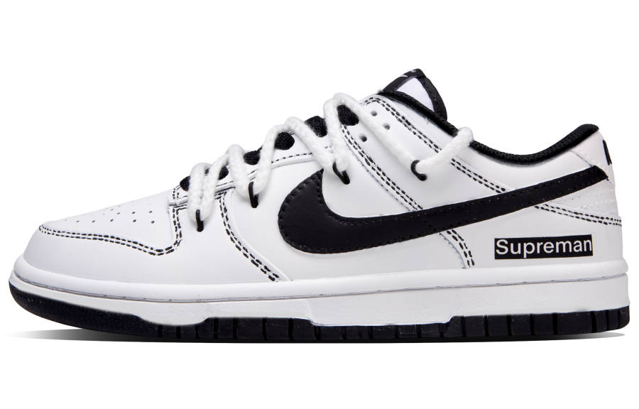 Nike Nike Dunk Strange Person Abrasion Resistant Abrasion Resistant Low top Skateboard Shoes Unisex Black White