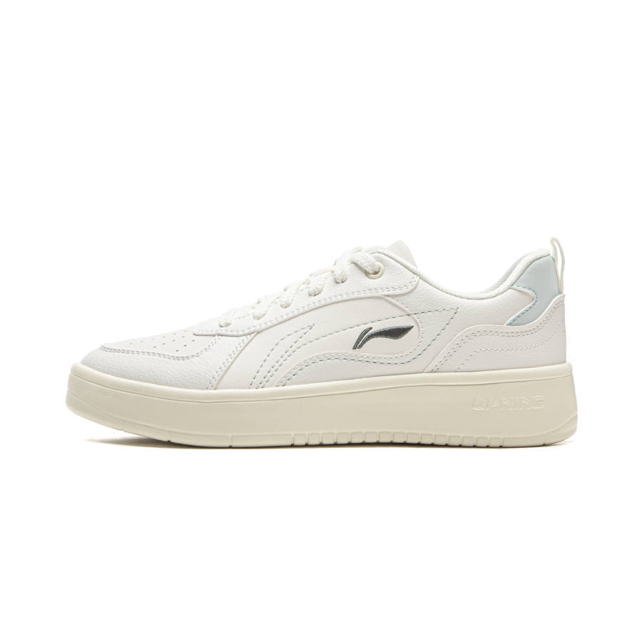 Li-Ning Li Ning Wheat Age Low top Skateboard Shoes Women's White Cyan