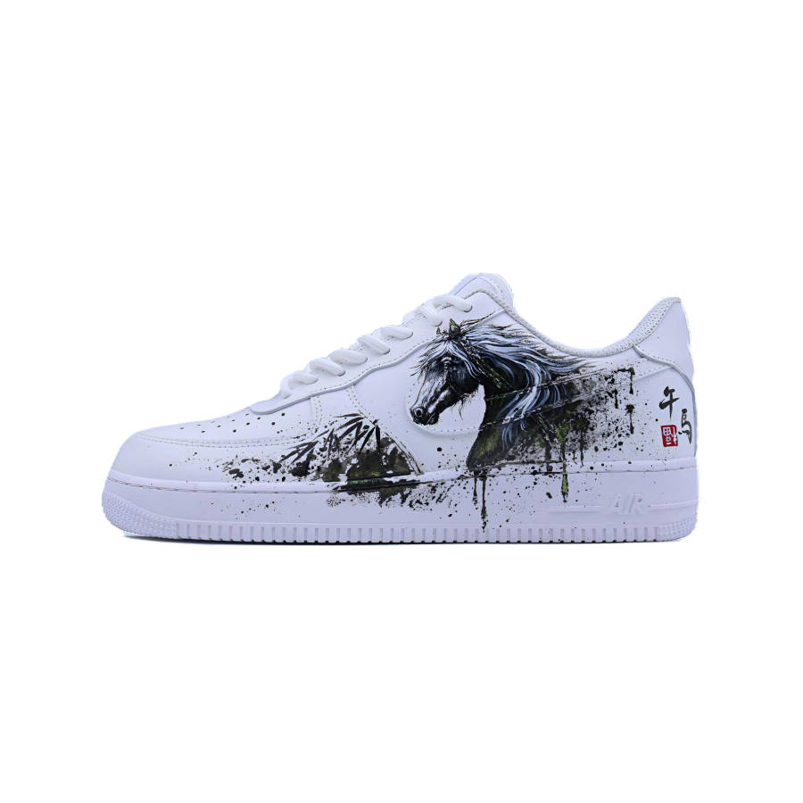 Nike Nike Air Force 1 Singularity, Chinese Zodiac, Horse Wear resistant And Lightweight Low top Skateboard Shoes Unisex