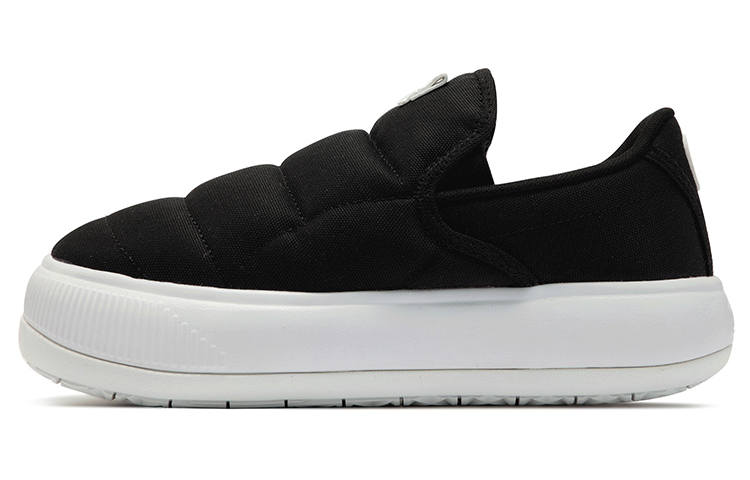 PUMA Suede Mayu Slip On Canvas 'Black White' Women's