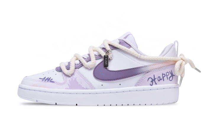 Nike Nike Court Borough Breathable Low top Skateboard Shoes Women's Light Purple