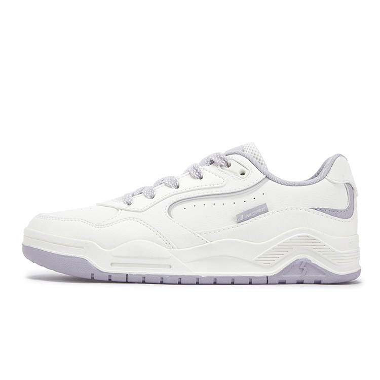 361° Model Burning 5.0 Abrasion Resistant Cushioning Low top Skateboard Shoes Women's Light Gray Purple