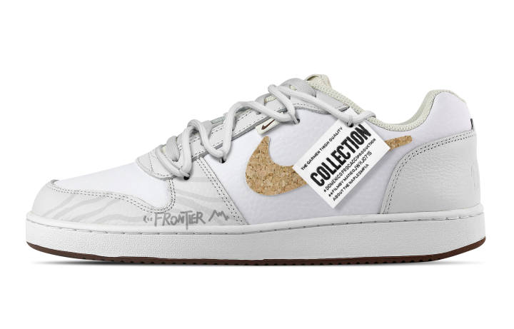 Nike Nike EBERNON Source Of The Withered Wood Abrasion Resistant Low top Skateboard Shoes Men's White Gray