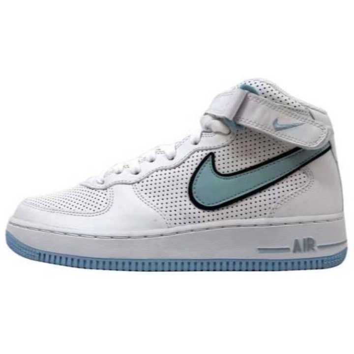 Nike Nike Air Force 1 Mid White/Ice Blue Black Women's