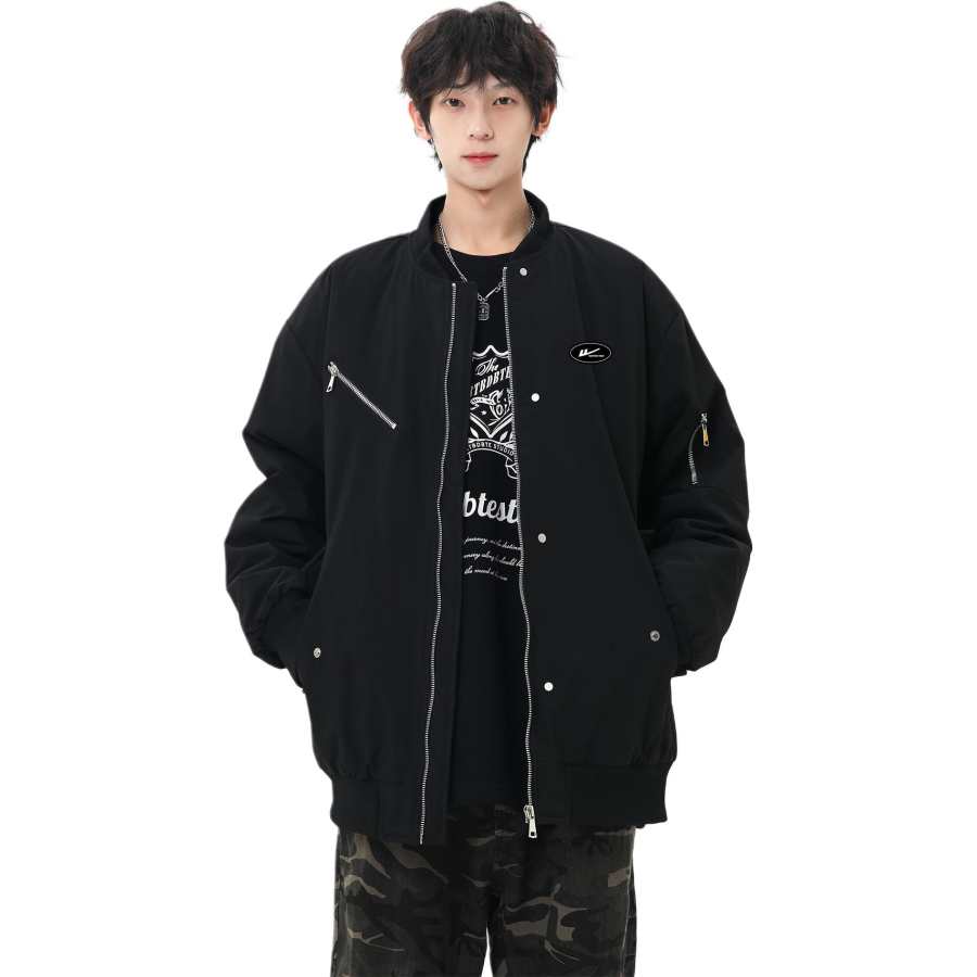 WARRIOR WARRIOR Puffer Jackets Unisex Hooded Fleece Lined Puffer Jacket