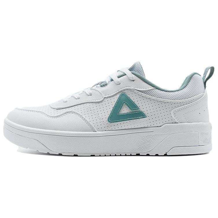 PEAK State Pole Slip Resistant Abrasion Resistant Low top Skateboard Shoes Men's White Green