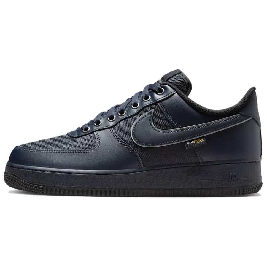 Nike Nike Air Force 1 Breathable Low top Skateboard Shoes Unisex Obsidian Black