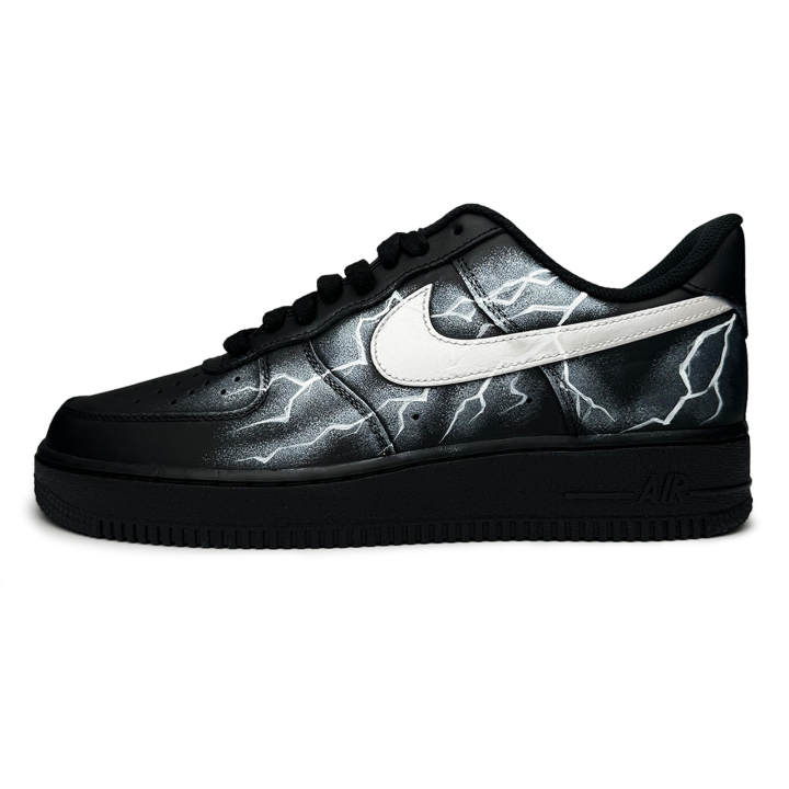 Nike Nike Air Force 1 Height Increasing Height Increasing Low top Skateboard Shoes Unisex Black Silver