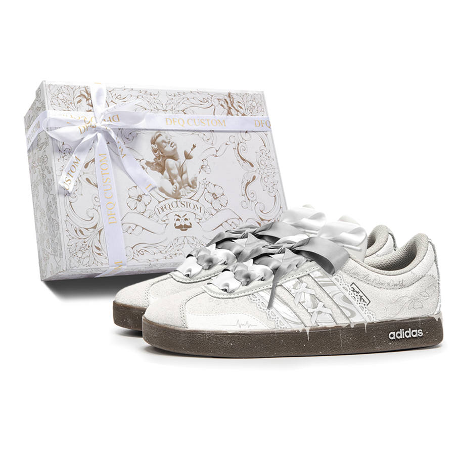 Adidas Neo VL Court 2.0 Da Vinci, Box, White Seal Abrasion Resistant Abrasion Resistant Low top Skateboard Shoes Unisex