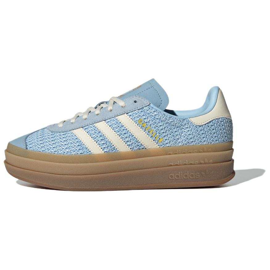 Adidas Originals GAZELLE BOLD Textile, Leather Low top Skateboard Shoes Women's Blue