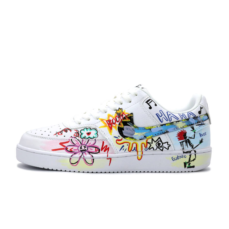 Nike Nike Court Vision 1 Fashion Low top Skateboard Shoes Men's White