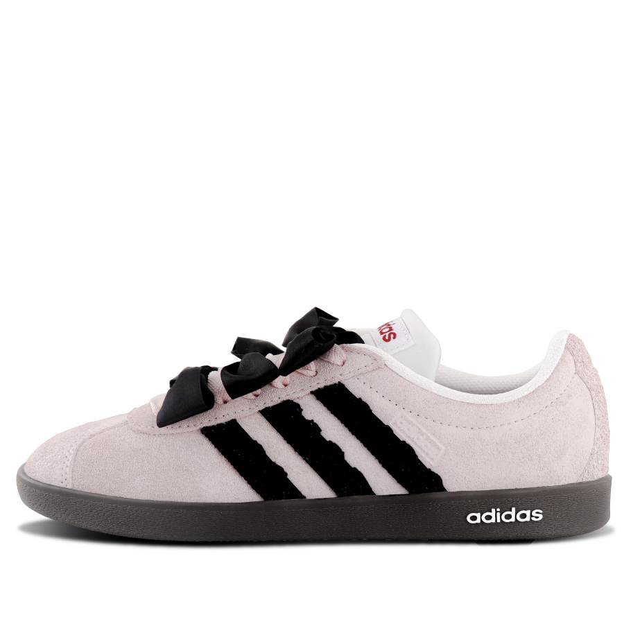 Adidas Adidas VL COURT 2.0 Slip Resistant Abrasion Resistant Low top Skateboard Shoes Unisex Light Pink