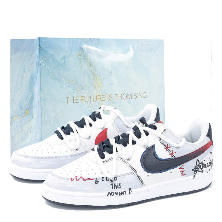 Nike Nike Court Vision 1 Leather Abrasion Resistant Quick Dry Abrasion Resistant Quick Dry Low top Skateboard Shoes Men's