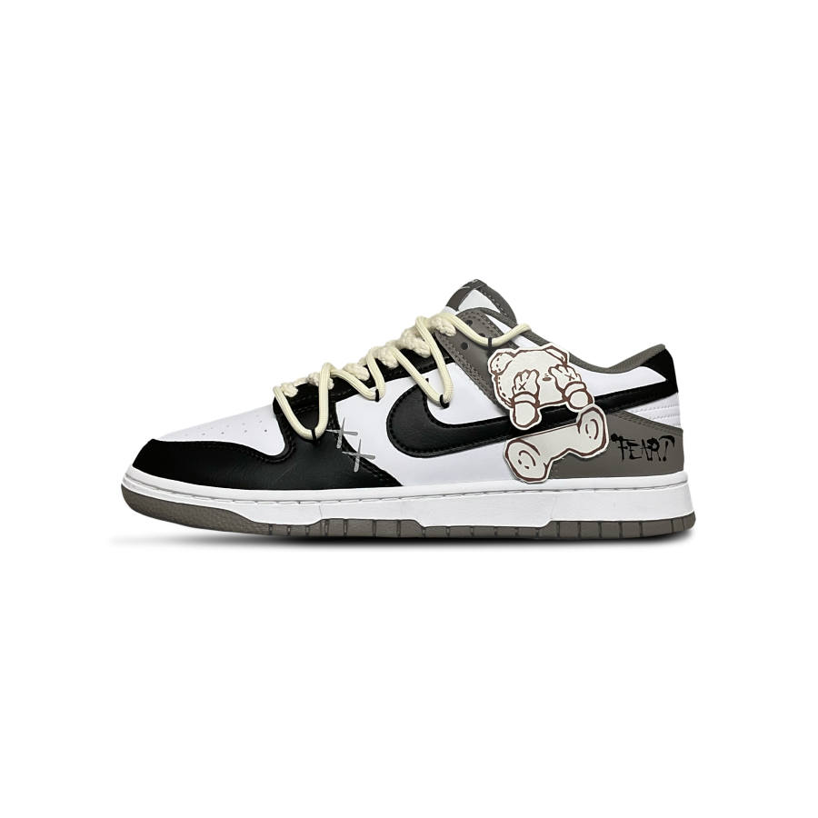 Nike Nike Dunk Abrasion Resistant Low top Skateboard Shoes Men's Black Brown