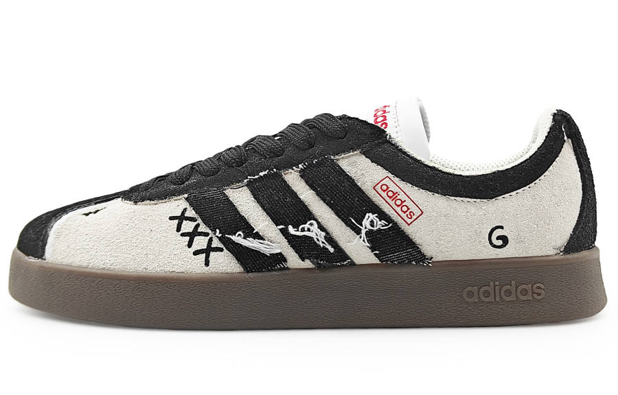 Adidas Neo VL Court 2.0 Lifestyle Cushioning, Wear Resistant Low top Skateboard Shoes Unisex Black Gray