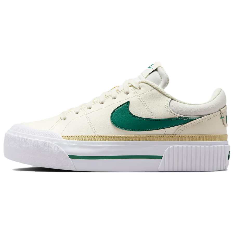 Nike Nike Court Legacy Abrasion Resistant Low top Skateboard Shoes Women's Yellow White